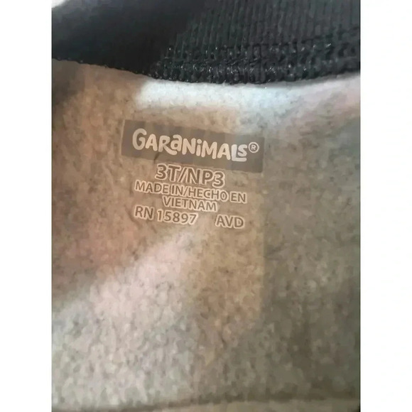 GARANIMALS sweatshirt black with unicorns 3T - Picture 3 of 4